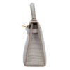 Hermes Mini Kelly II Gris Perle Matte Crocodile Gold Hardware