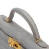Hermes Mini Kelly II Gris Perle Matte Crocodile Gold Hardware