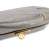 Hermes Mini Kelly II Gris Perle Matte Crocodile Gold Hardware