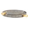Hermes Mini Kelly II Gris Perle Matte Crocodile Gold Hardware
