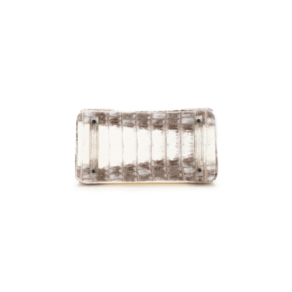 Hermes Birkin 30 Himalaya Matte Niloticus Crocodile  Palladium Hardware