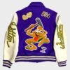 Louis Vuitton Multi-Patches Mixed Leather Varsity Blouson Men's Fig