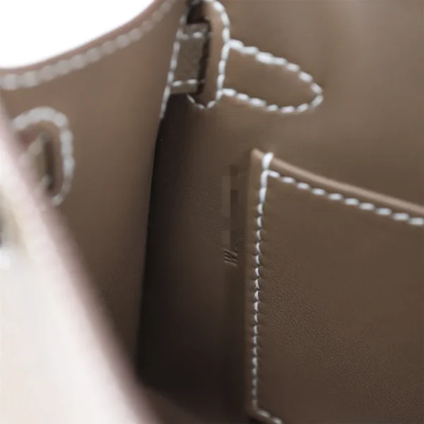 Hermes Mini Kelly II Etoupe Epsom Gold Hardware