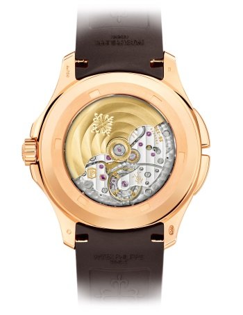 Patek Philippe Aquanaut 5164R-001 40.8mm, Rose Gold, Brown Embossed Dial, Dark Brown Polymer Tropical Strap, Rose Gold Bezel.