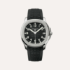 Patek Philippe Aquanaut 5167A-001 40.8mm, Stainless Steel, Black Embossed Dial, Black Tropical Strap, Stainless Steel Bezel.
