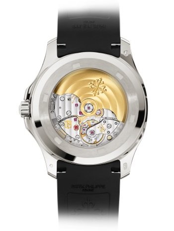 Patek Philippe Aquanaut 5167A-001 40.8mm, Stainless Steel, Black Embossed Dial, Black Tropical Strap, Stainless Steel Bezel.