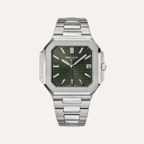 Patek Philippe Cubitus 5821/1A, Stainless Steel, Green Dial.