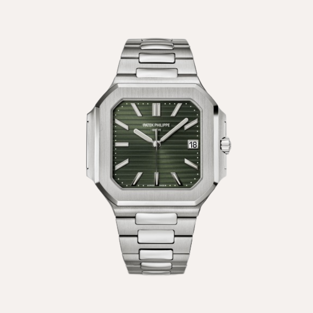 Patek Philippe Cubitus 5821/1A, Stainless Steel, Green Dial.