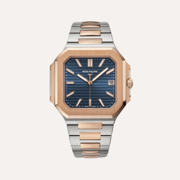 Patek Philippe Cubitus 5821/1AR, 45mm, Steel & Rose Gold, Blue Dial.