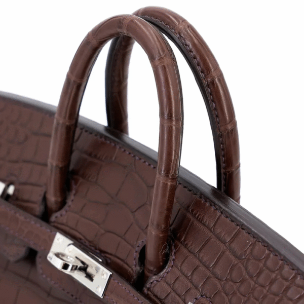 Hermes Birkin 20 Havane Matte Alligator Palladium Hardware
