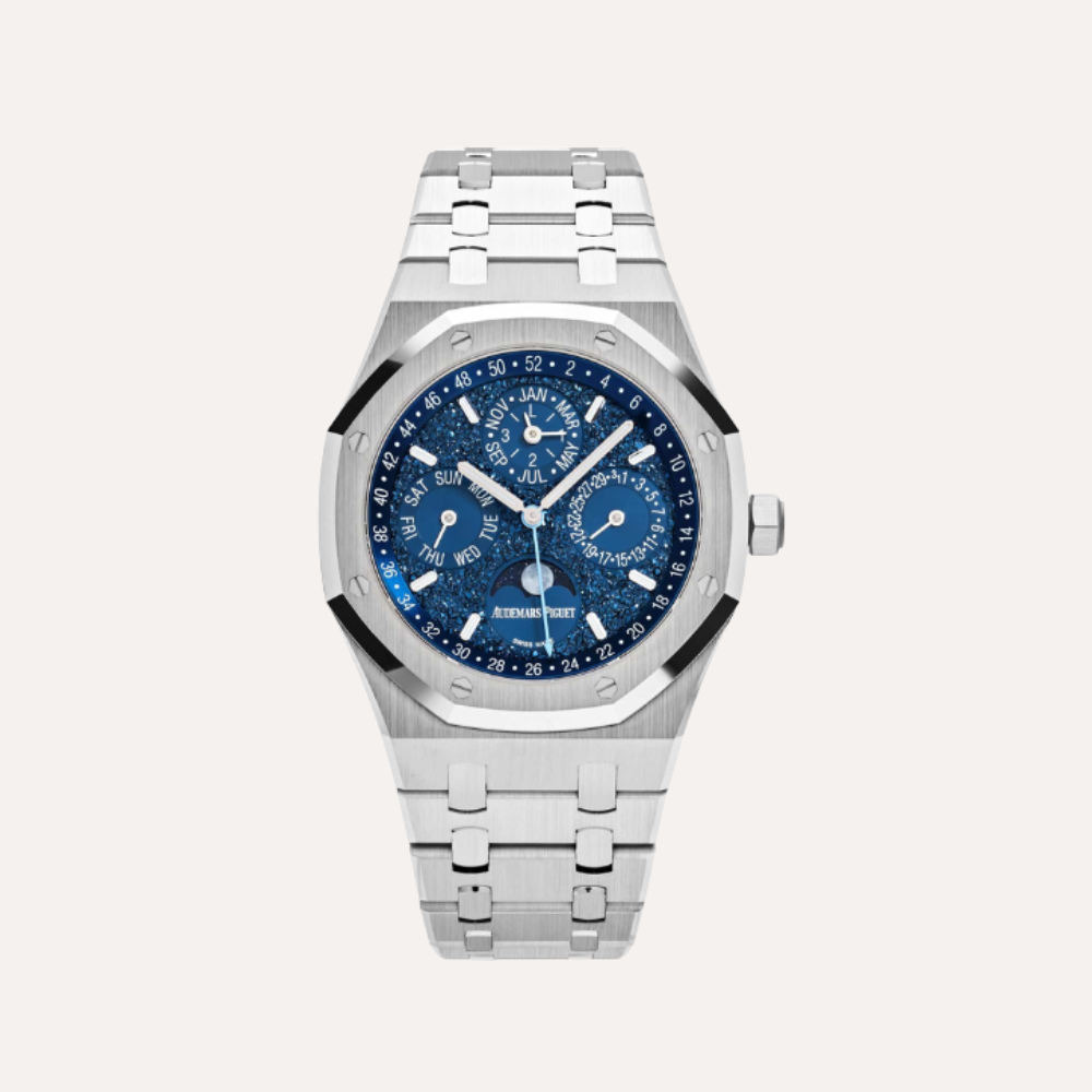 Audemars Piguet Royal Oak Perpetual Calendar 41mm “John Mayer,” White Gold, Dark Blue “Crystal Sky” Dial