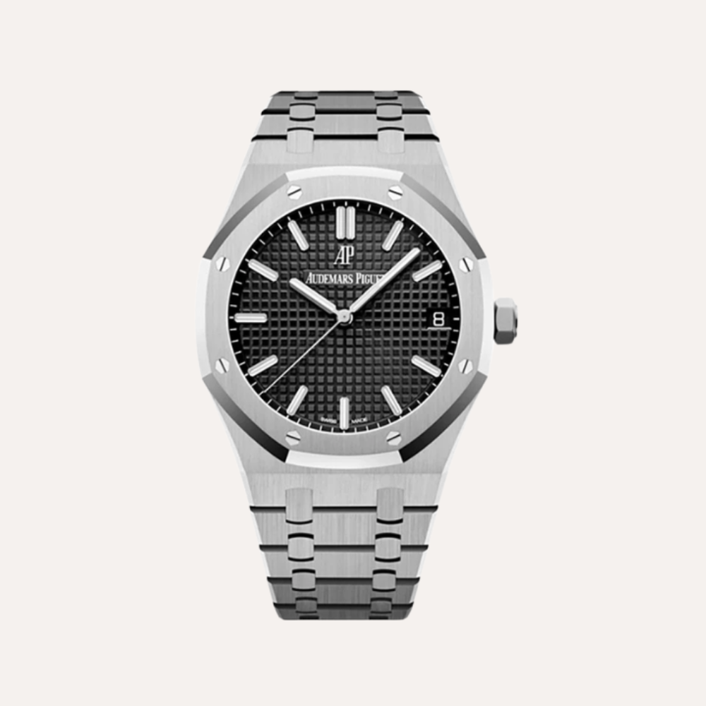 Audemars Piguet Royal Oak Selfwinding 41mm, Stainless Steel, Black "Grande Tapisserie" Dial