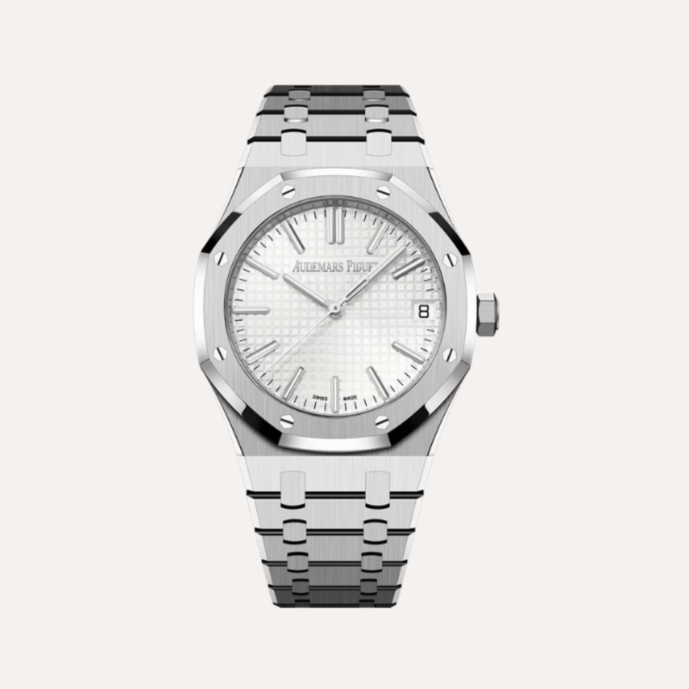 Audemars Piguet Royal Oak Selfwinding 41mm, Stainless Steel, Silver-Toned "Grande Tapisserie" Dial