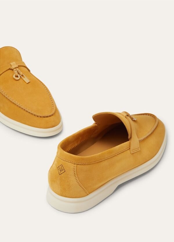 Loro Piana Summer Charms Walk Loafer Safron Tea