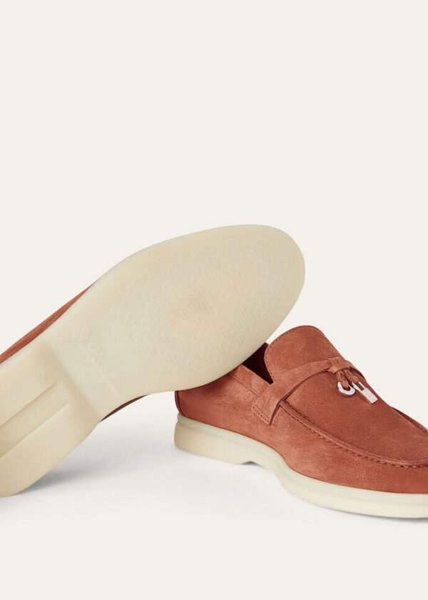 Loro Piana Summer Charms Walk Loafer Dusty Orange