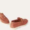 Loro Piana Summer Charms Walk Loafer Dusty Orange