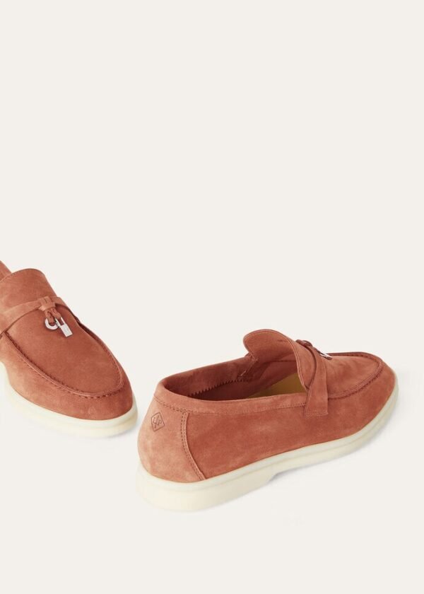 Loro Piana Summer Charms Walk Loafer Dusty Orange
