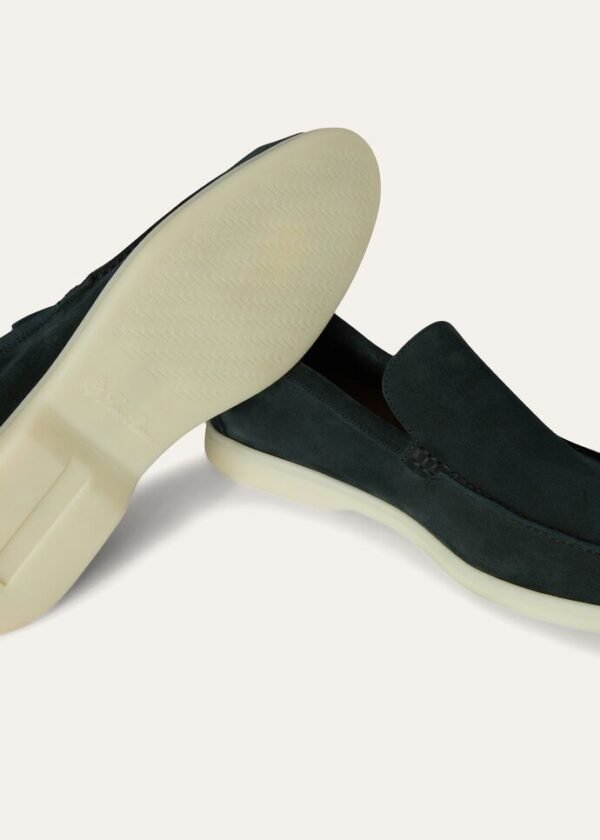 Loro Piana Summer Walk Loafer Dark Green
