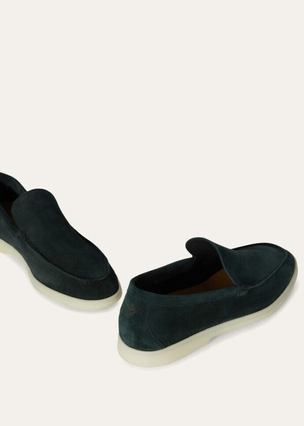 Loro Piana Summer Walk Loafer Dark Green