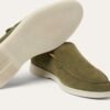Loro Piana Summer Walk Loafer Dark Murano Green