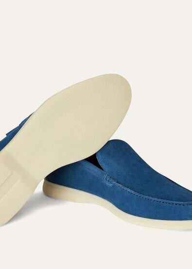 Loro Piana Summer Walk Loafer Cobalt Ink