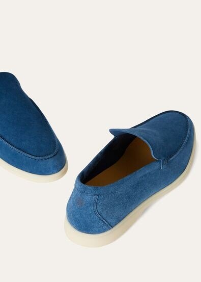 Loro Piana Summer Walk Loafer Cobalt Ink