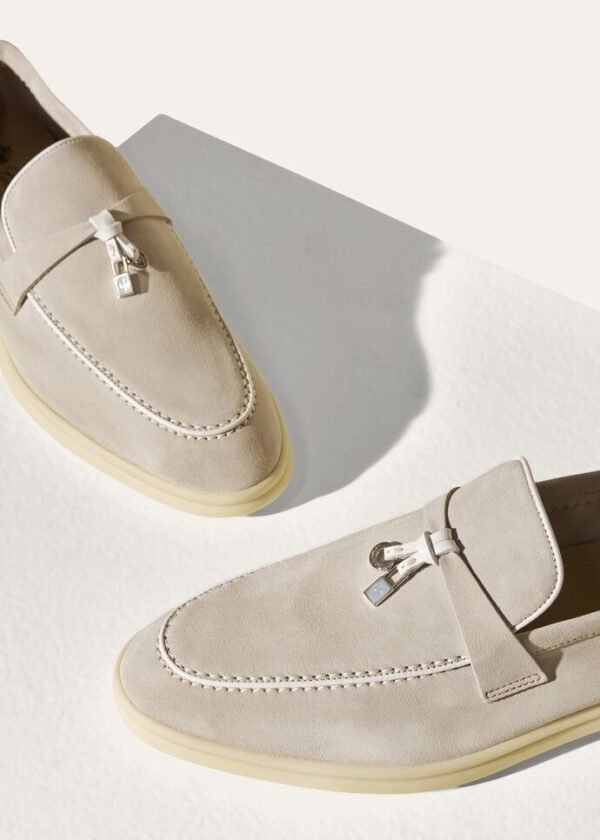 Loro Piana Summer Charms Walk Loafer Powder Pearl