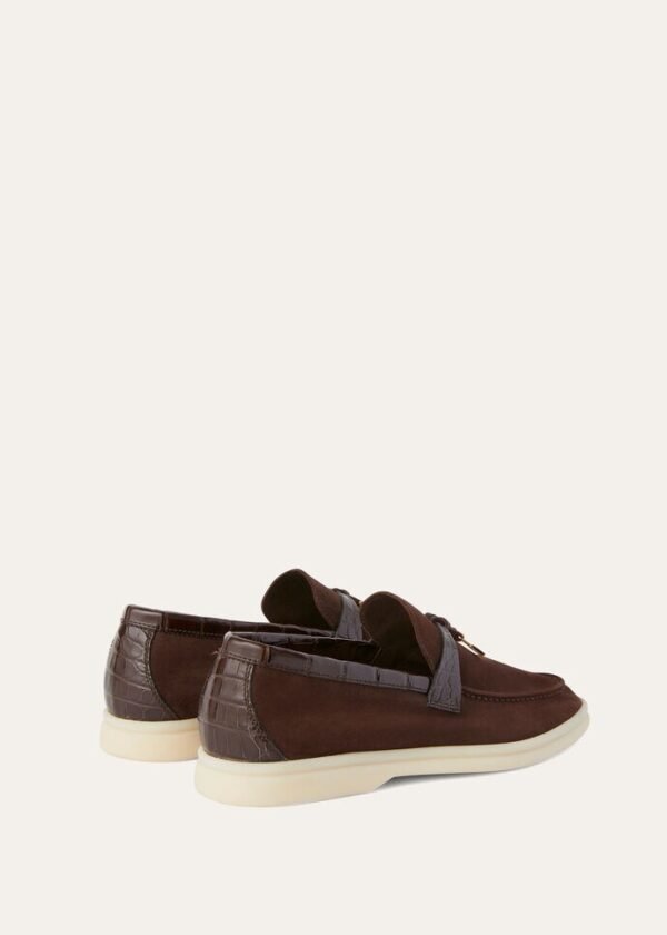Loro Piana Summer Charms Walk Loafer Chocolate