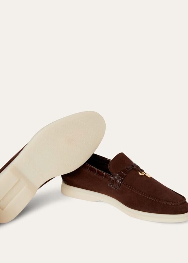 Loro Piana Summer Charms Walk Loafer Chocolate