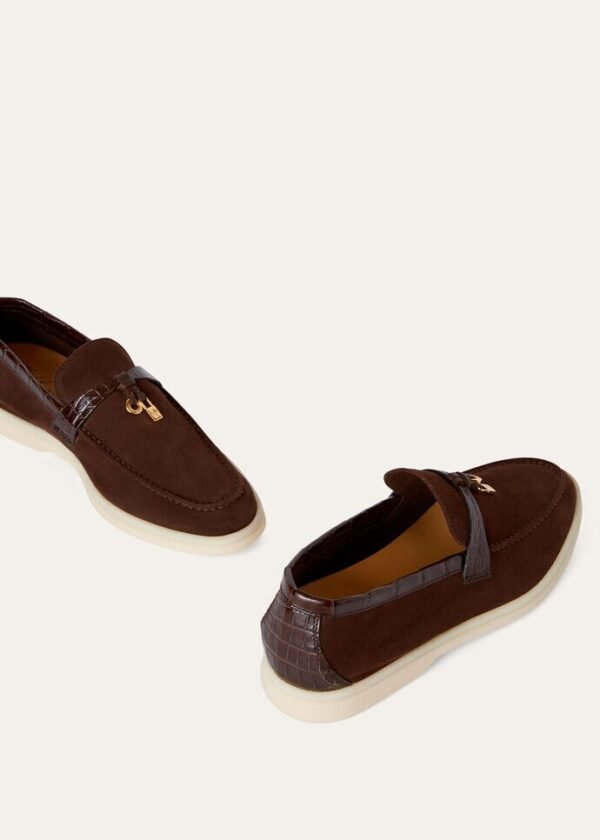 Loro Piana Summer Charms Walk Loafer Chocolate