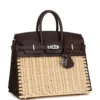 Hermes Picnic Birkin 25 Rouge Sellier Palladium Hardware