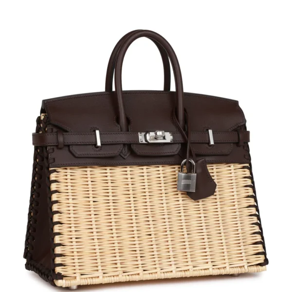 Hermes Picnic Birkin 25 Rouge Sellier Palladium Hardware