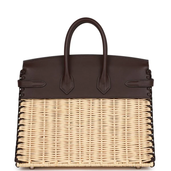 Hermes Picnic Birkin 25 Rouge Sellier Palladium Hardware