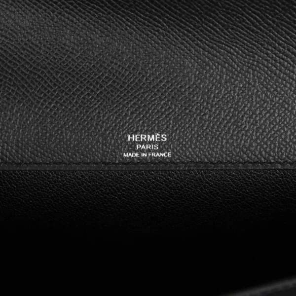 Hermes Kelly Depeche 25 Togo Black Palladium Hardware