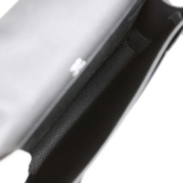Hermes Kelly Depeche 25 Togo Black Palladium Hardware