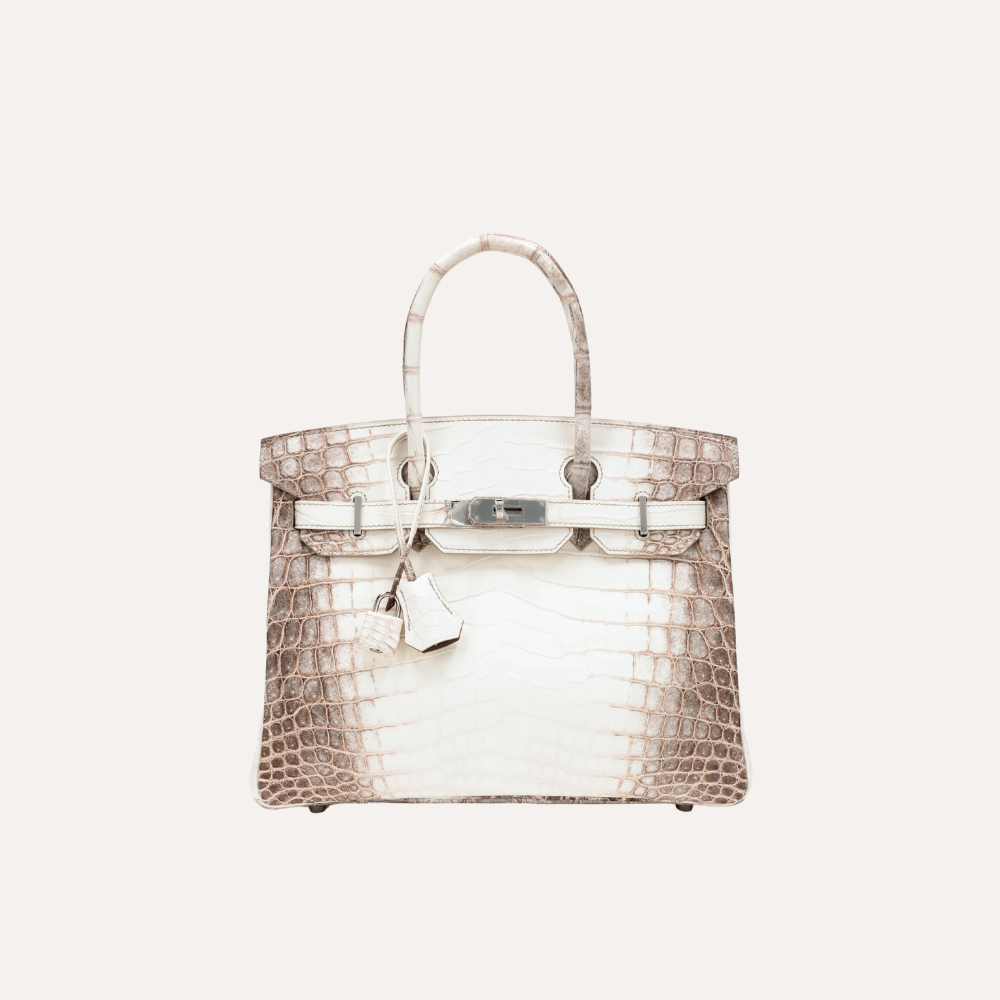 Hermes Birkin 30 Himalaya Matte Niloticus Crocodile  Palladium Hardware