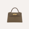 Hermes Mini Kelly II Etoupe Epsom Gold Hardware