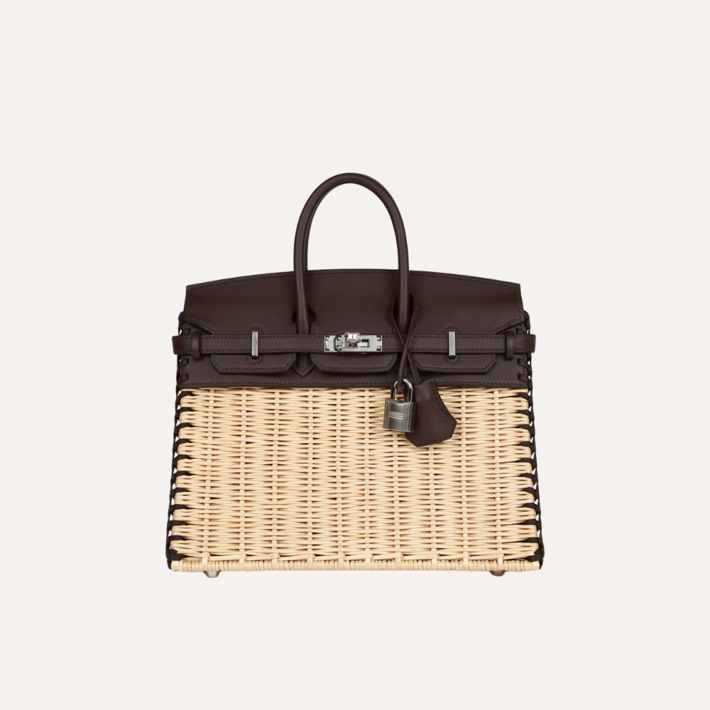 Hermes Picnic Birkin 25 Rouge Sellier Palladium Hardware