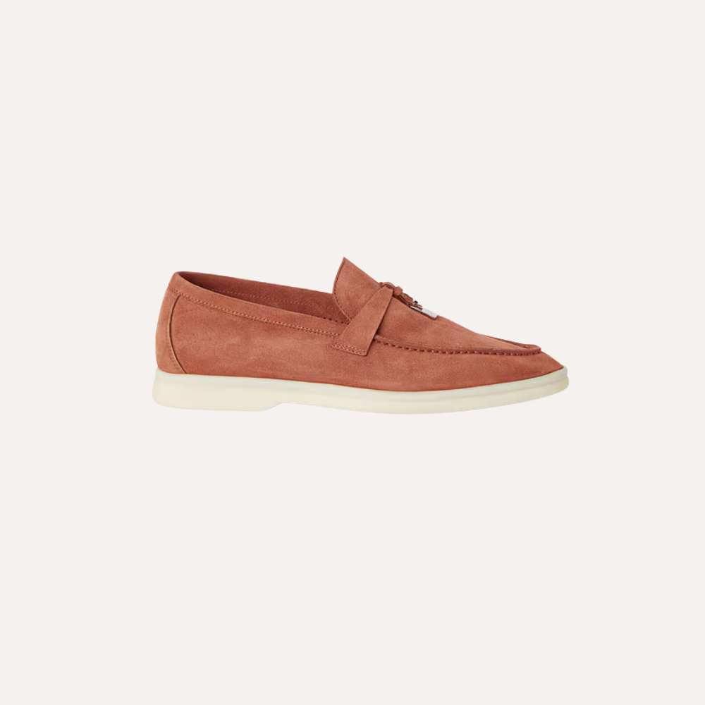 Loro Piana Summer Charms Walk Loafer Dusty Orange