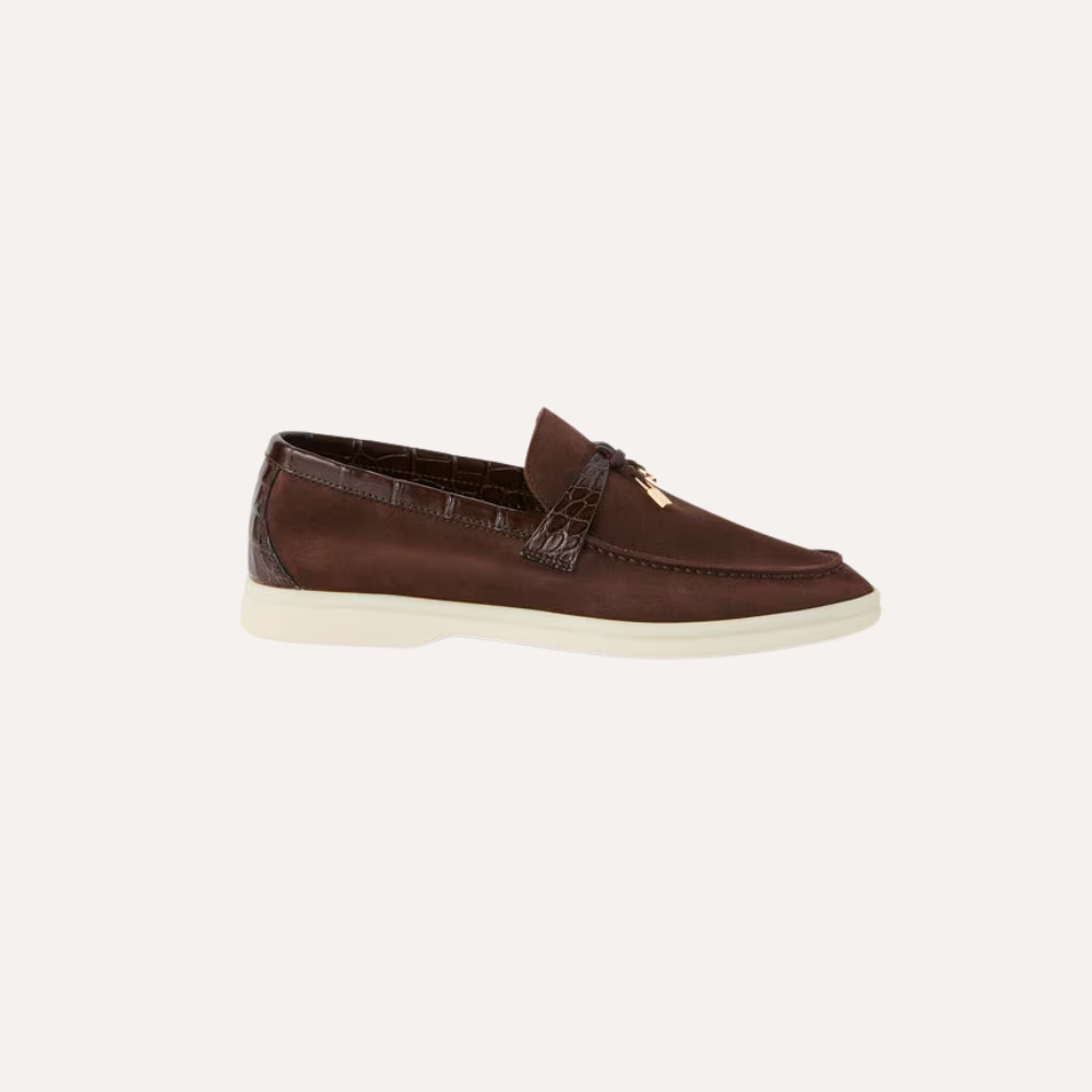 Loro Piana Summer Charms Walk Loafer Chocolate