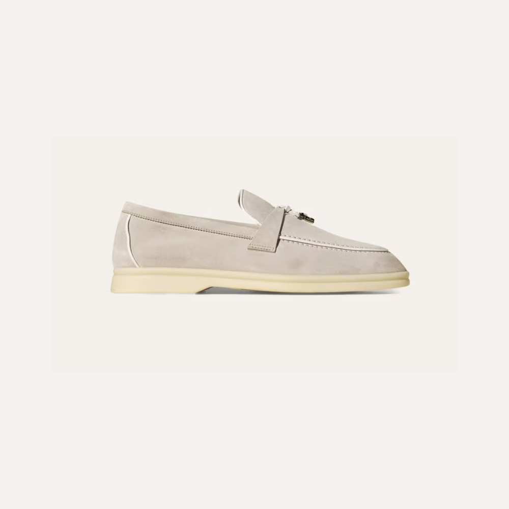 Loro Piana Summer Charms Walk Loafer Powder Pearl