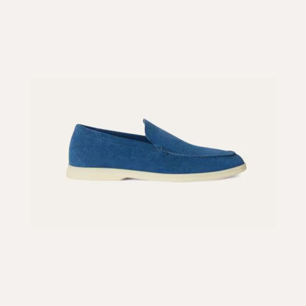 Loro Piana Summer Walk Loafer Cobalt Ink