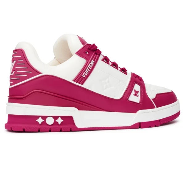 Louis Vuitton Trainer Low White Fuchsia