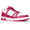 Louis Vuitton Trainer Low White Fuchsia