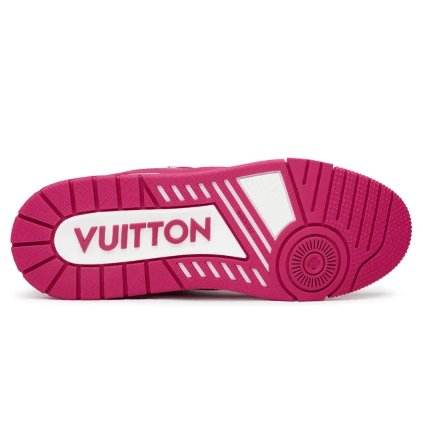 Louis Vuitton Trainer Low White Fuchsia