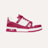 Louis Vuitton Trainer Low White Fuchsia
