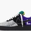 Louis Vuitton Nike Air Force 1 Low By Virgil Abloh Black Metallic Silver