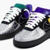 Louis Vuitton Nike Air Force 1 Low By Virgil Abloh Black Metallic Silver