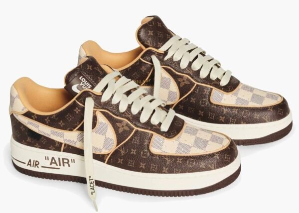 Louis Vuitton Monogram x Nike Air Force 1 Low Brown Damier Azur
