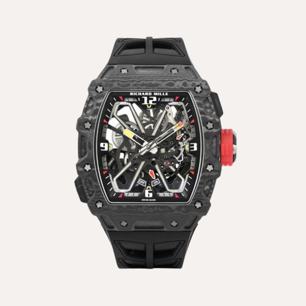 Richard Mille RM 35-03, Black Carbon TPT, 'Rafael Nadal', Skeleton Dial, 50 mm.